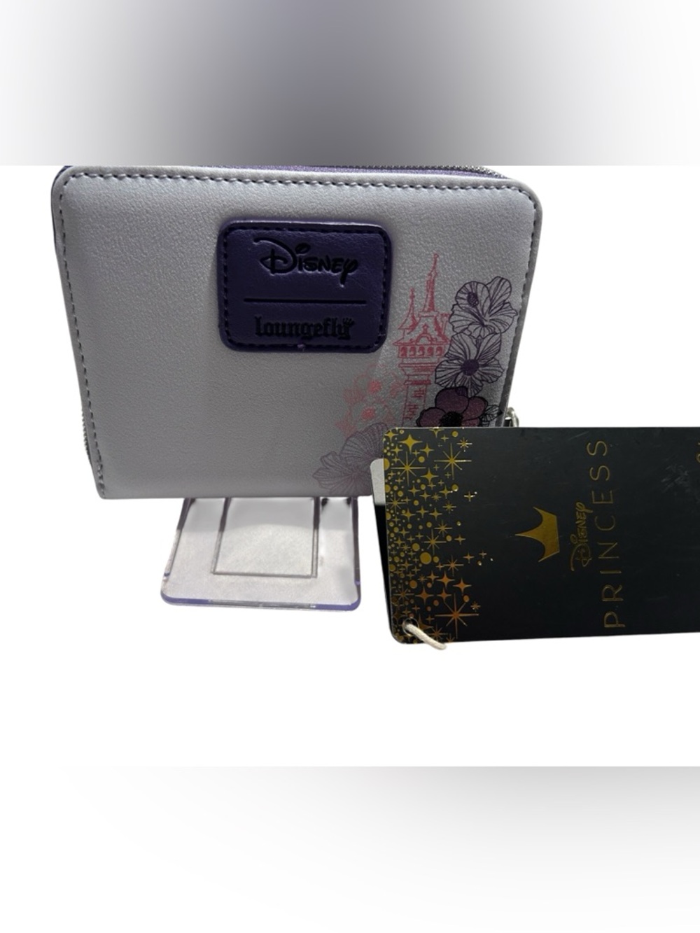 Loungefly Disney Lavender and Purple Floral Zip Wallet